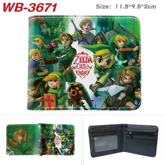 unbranded Other - Nintendo Switch The Legend of Zelda Link Green One Size Leather Purse Wallet B